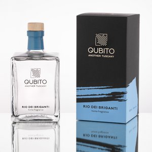 RIO DEI BRIGANTI (100ML), KAMERPARFUM - KAMERDIFFUSER MET STOKJES, HANDBESCHILDERDE FLES, GEMAAKT IN ITALIË