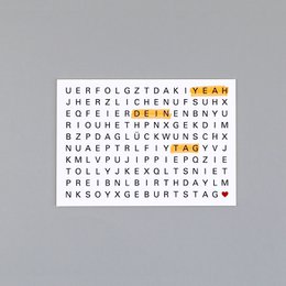 Carte postale pulpe de bois Ted anniversaire