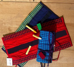 Stoffrollmappe für Stockmar Wachsmaler Waldorf