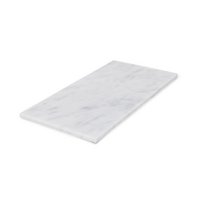 Marmer dienblad rechthoek L wit 20x40cm