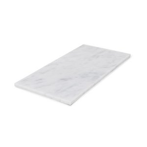 Marmortablett rechteckig L weiß 20x40cm