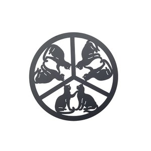 ZWARTE KAT ONDERDEEL 22X22X1CM