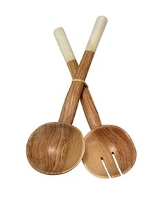 Luxe Olive Wood Spoon Set White