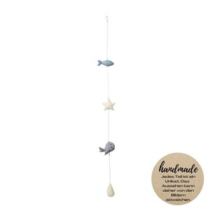 Wall Decor Muslin Whale Small