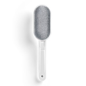Rayen | Clothes Brush | Perfect for Pet Hair | Rotating Head | All Types of Surfaces | 25.5 x 6 cm | White- Grey