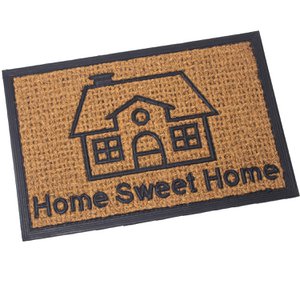 FELPUDO FIBRA DE COCO Y GOMA40X60CM -HOME SWEET HOME- 40X60X1CM LL63288