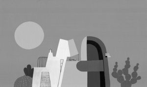 The Mexican Black & White Wallpaper