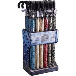  Polyester umbrellas assorted colors blue burgundy black beige patterns compact portable rain protection