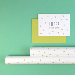 Geschenkpapier Punkte Emma