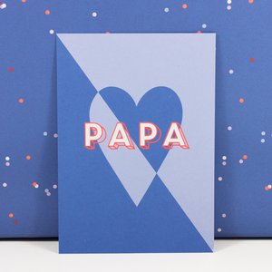 Postcard Papa from Recycling paper