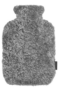 Warmwaterkruik schapenvacht_Houtskoolgrijs zilver