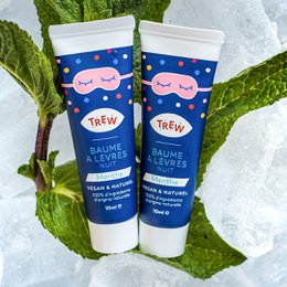 Balsam do ust na noc o zapachu mięty 100% naturalny i wegański