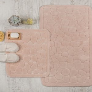 Stone tweedelige katoenen badmattenset