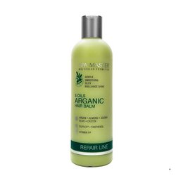 Argan Hair Balm, 330ml, for dry and damaged hair. Contains argan oil to nourish and moisturize hair.