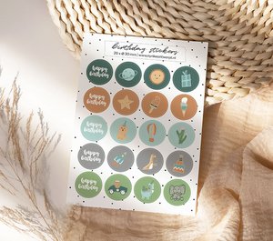 Sticker sheet A5 | birthday boy decals