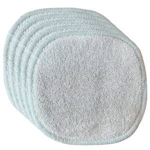 green-goose Wiederverwendbare XL Bambus-Bio-Baumwolle 3-lagige Wattepads – 5 Stück – Mittel