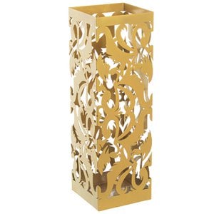 SQUARE GOLDEN METAL UMBRELLA STAND _15.5X15.5X49CM LL83582