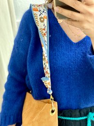 Sac Seau VELOUR CÔTELÉ ORANGE