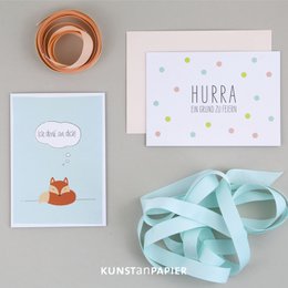 Glückwunschkarte Fuchs Hajo