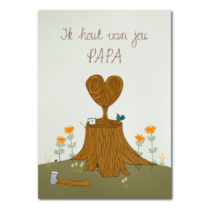 Ich liebe dich, Papa | Karte