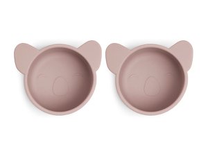 Rosa Silikon-Snackbox klein 2er-Pack
