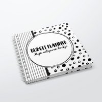 Invulboek SilliBeads - Mijn Budget Planner - Hardcover Wire-o (REEKS ZWART/WIT)
