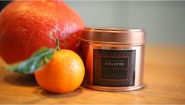 MELOPEE Cinnamon, mandarin and apricot blossom small candle