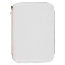 Lena leather travel pouch - white