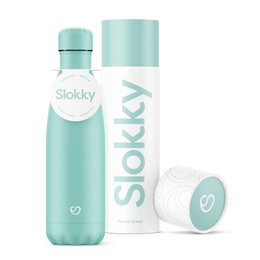 Slokky Pastel Green Bottle & Lid - 500ml