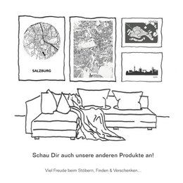 Heilbronn Black Map Rund