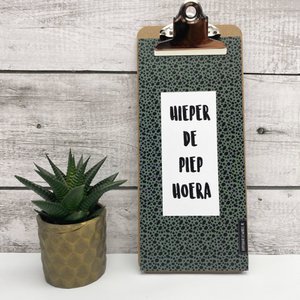 Birthday calendar on clipboard Color - per 3 pieces