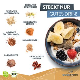 BIO Energy Musli, Cunchy Carob z kiełkującymi nasionami
