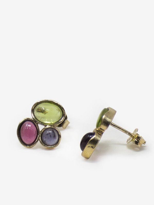 Cosmo multicolor stud oorbellen