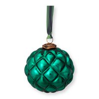Ornament Glass Dark Green 12.5cm