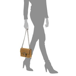Firenze Artegiani. Lorenza Bolso de mano Mujer.Piel auténtica Gamuza Grabado Serpiente