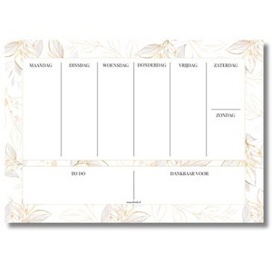 Weekplanner A4