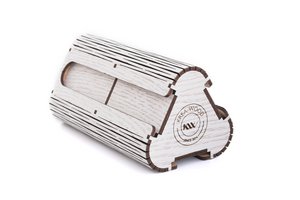 Krea-Wood handmade coffee capsule holder for Nespresso compatible capsules, in vintage white colour
