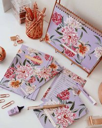Bullet Journal in Luxurious Lilac Floral