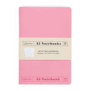 A5 notebooks (set of 2) - Pinks
