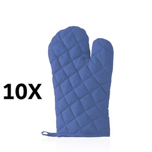 10 x blauwe hoogwaardige keukenkitten in zacht katoenmateriaal