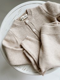 Strik Cardigan - Karamel