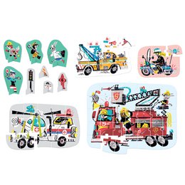 Scoprilo Puzzle Veicoli in Action 3+