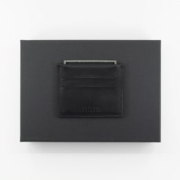 FRAME kortholder - sort rhodium