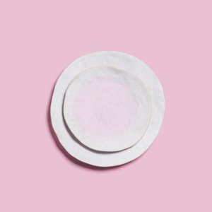 Nature Shape Light Pink Dinner Plate 28cm Set 4 Pieces