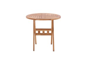 Tuintafel, 80 cm rond, teak
