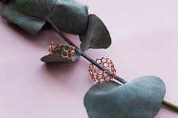 Åben rustfri stålring i guld, rosaguld & sølv • justerbar i størrelse / allergivenlig / vandtæt