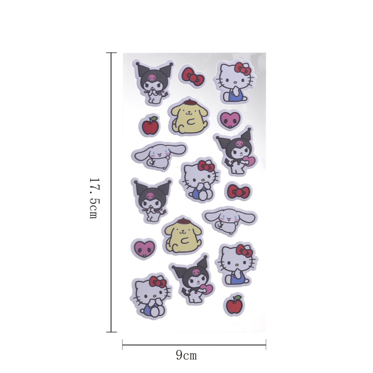 Planche de 18 Stickers Hello Kitty & Friends