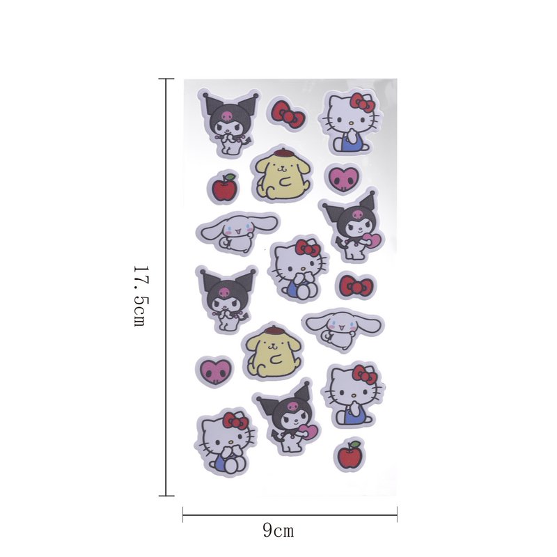 Planche de 18 Stickers Hello Kitty & Friends