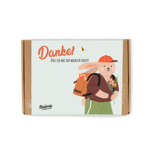 Geschenkbox Klein - Lehrer - Kaninchen - 7 Blossombs