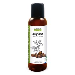 Organic jojoba vegetable oil, 100ml. A pure, natural oil extracted from the jojoba plant. Suitable for body and skin care.